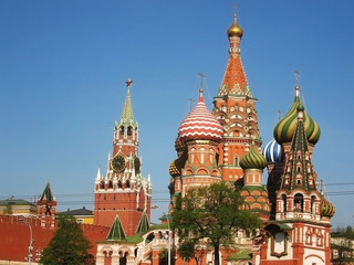 Fototapeta na wymiar St. Basil's (Pokrovskiy) cathedral, Moscow