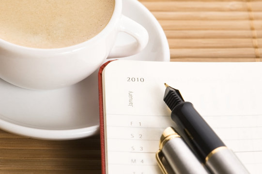 new year and the first cup of coffee