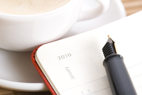 new year and the first cup of coffee
