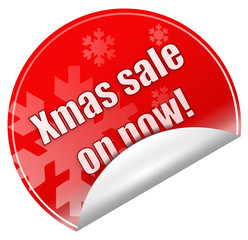 xmas sale sticker