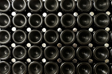Stack of wine bottles - 17728047