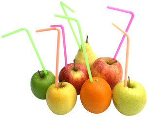 fruit boisson jus pomme orange poire © Unclesam
