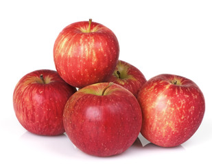 Fototapeta na wymiar Five Red Apples