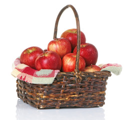 Basket Of Red Apples
