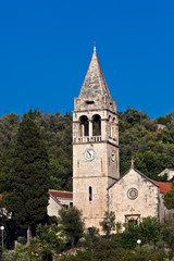Fototapeta na wymiar Church on island Sipan, Croatia