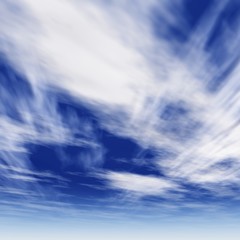 Obraz premium high resolution 3d blue sky background with white clouds