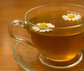 Herbal camomile tea
