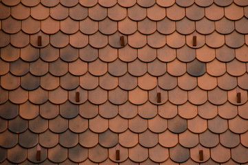 Red tile roof