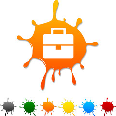 Bag  blot icon. Vector illustration