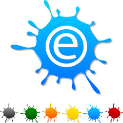 Enternet  blot icon. Vector illustration