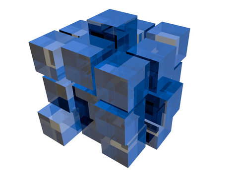 Blue cubes © Alfonsodetomas