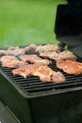 meat on the grill