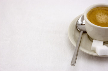 Une tasse de café