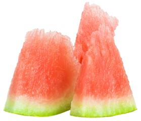 Slices of watermelon isolated on a white background