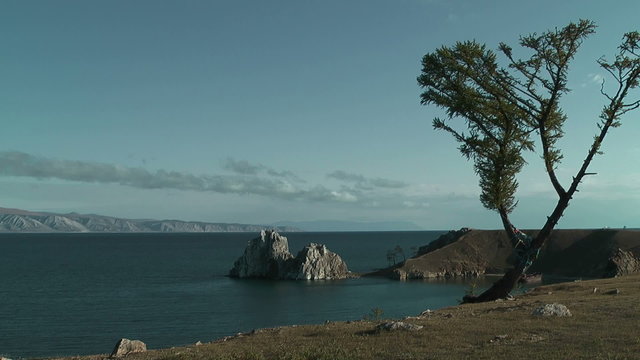 Olkhon island on Baikal lake. Cape "Burhan'