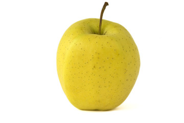 Golden Delicious gelber Apfel isoliert