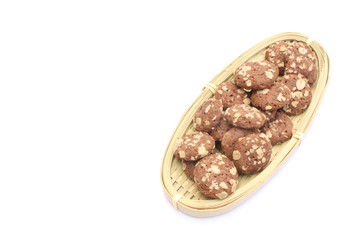 Almond and chocolate cookies