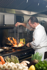 Working chef