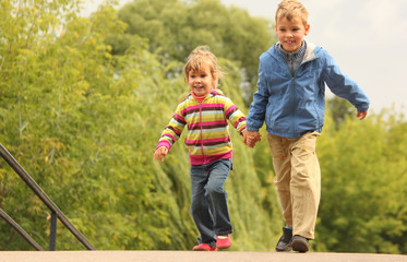 Fototapeta premium Children walk outdoor