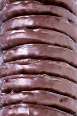 biscuit in chocolate