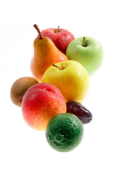 Still-life of fresh fruits