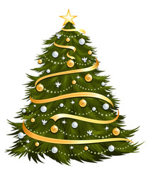 Christmas tree - gold - 17758254