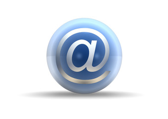 email symbol on white background