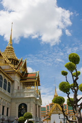 The temple in the Grand palace area  in Bangkok, Thailand