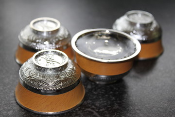 Wodka cups from Mongolia