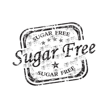 Sugar free rubber stamp