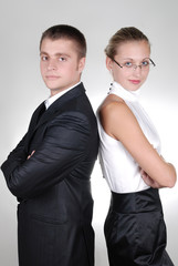 young confident businesspeople