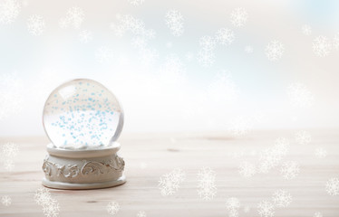 Fototapeta na wymiar Ornament snow globe