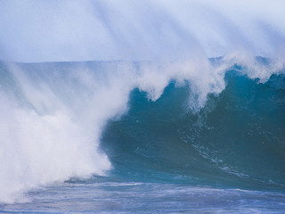 Big waves of Hawaiian Beach