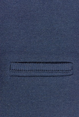 Pocket of a knitted jacket
