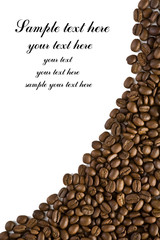 frame of coffee with curve outline