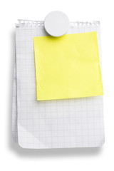 Notes Attached with Magnet