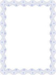 vector frame for diploma and document decoration