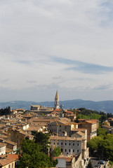 Fototapeta premium paesaggio con borgo