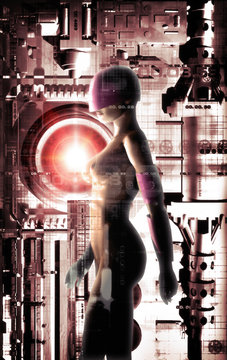 futuristic girl