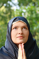 Praying nun