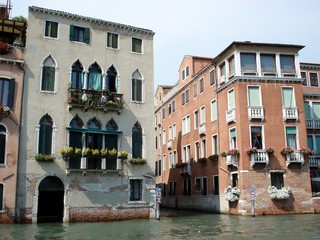 Romantic balconies of Venice