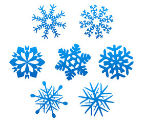 Set of snowflakes