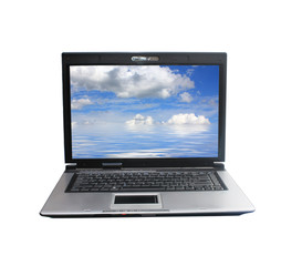 Fototapeta premium Isolated notebook