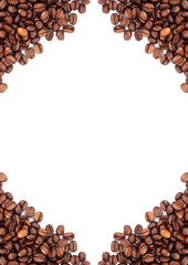 Brown roasted coffee beans