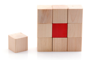 Agencement cube bois - concept strat&eacute;gie