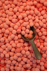 Rosa Süßigkeiten-Kugeln