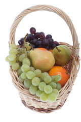 Obstkorb mit verschiedenen Früchten