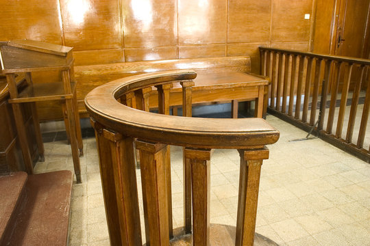 court bench close-up