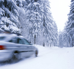 winter on the roads, Czech Republic