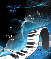 abstract piano keyboard